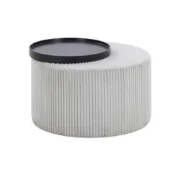 Couchtisch in Textil, Holzwerkstoff 70/70/44 cm