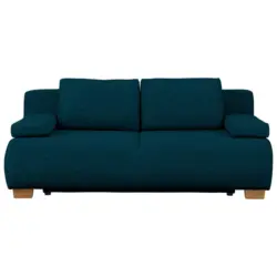 Boxspringsofa in Webstoff Petrol Skandinavisch