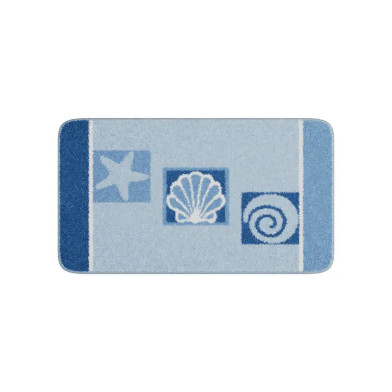 Badematte Blau 65/115 cm