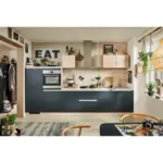 XXXLutz Lauterach - Ihr M&ouml;belhaus bei Bregenz K&uuml;chenleerblock 360 cm in Schwarz, Eichefarben