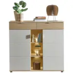 XXXLutz Lauterach - Ihr M&ouml;belhaus bei Bregenz Highboard Eichefarben, Kaschmir 128/119/38 cm