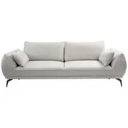 3-Sitzer-Sofa in Webstoff Creme
