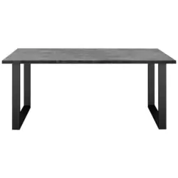 Esstisch in Metall, Holzwerkstoff 160/90/78 cm
