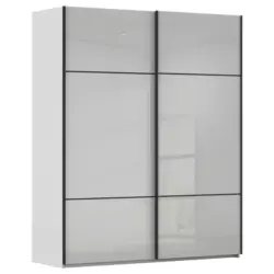 Schwebet&uuml;renschrank in Grau