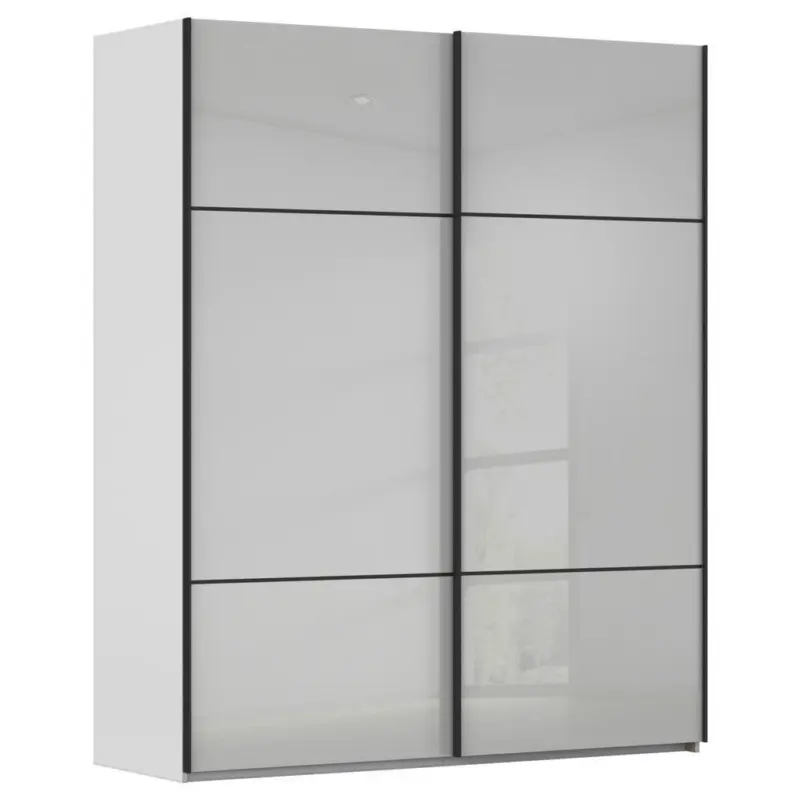 Schwebet&uuml;renschrank in Grau