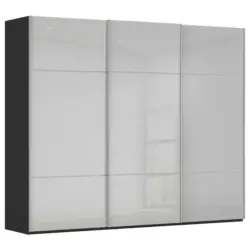 Schwebet&uuml;renschrank in Grau, Schwarz