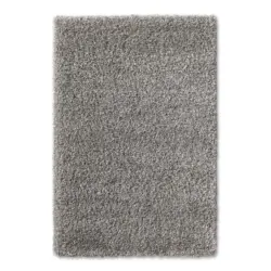 Hochflorteppich 160/230 cm Grau