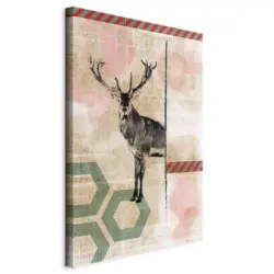 Leinwandbild Abstraktes, Tiere 40/60/1.2 cm