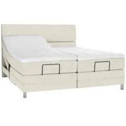 Boxspringbett 200/200 cm in Creme