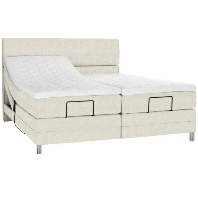 Boxspringbett 200/200 cm in Creme