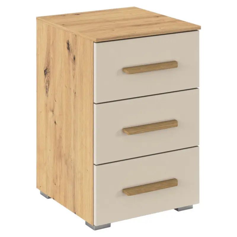 Nachtk&auml;stchen 40/61/42 cm in Champagner, Eiche Artisan