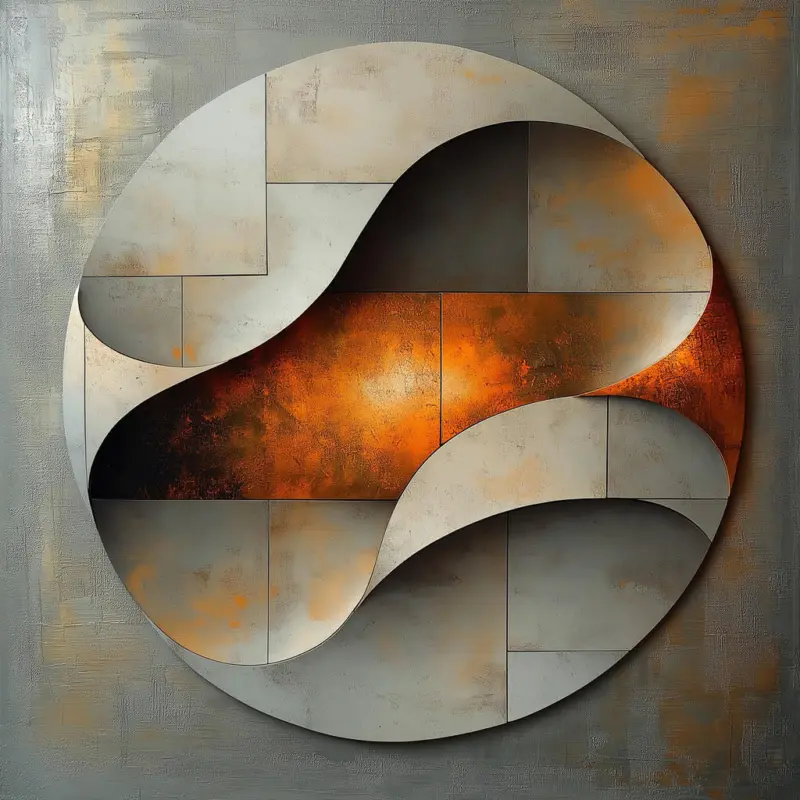 Metallbild 80/80/2 cm