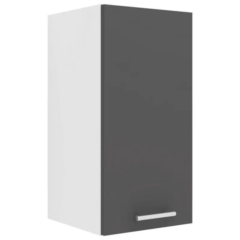 K&uuml;chenoberschrank 30/60/31 cm in Anthrazit, Wei&szlig;