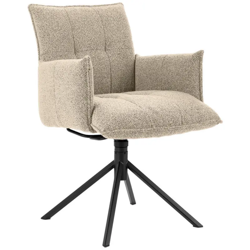 Armlehnstuhl Sitzfl&auml;che 360&deg; drehbar Flachgewebe