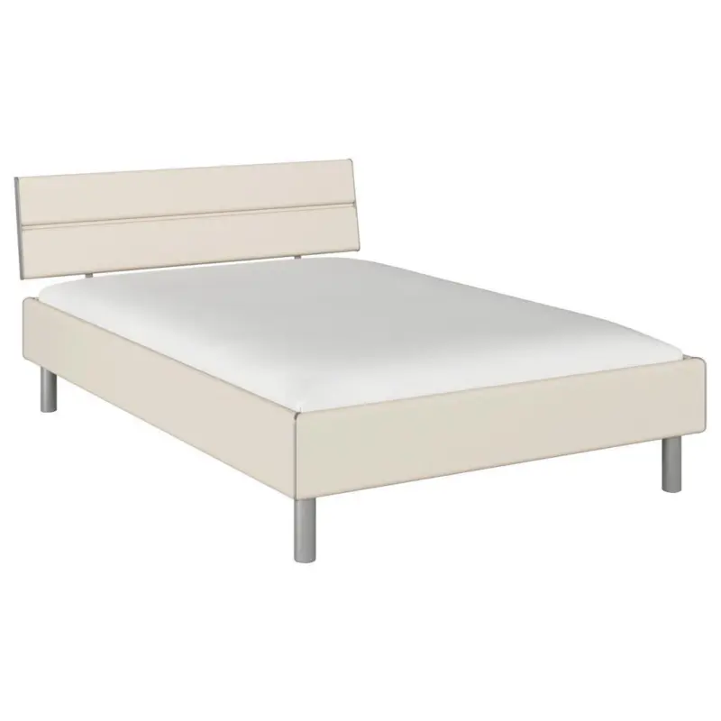 Bett 140/200 cm in Champagner