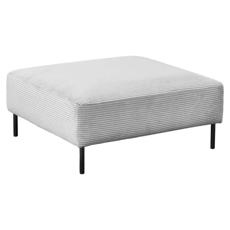 Hocker in Textil Grau