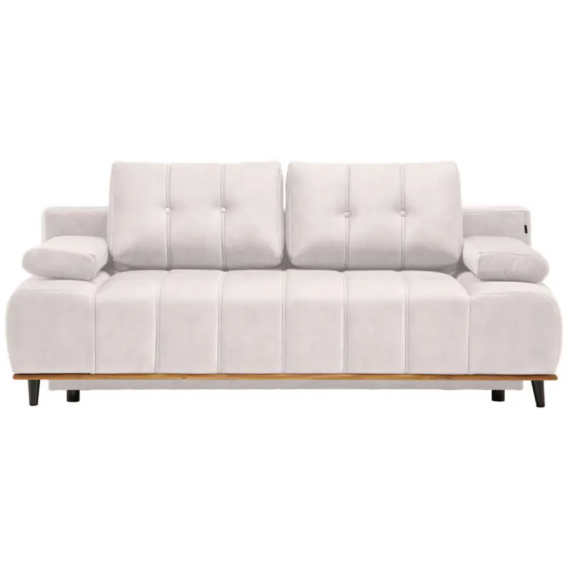 Schlafsofa Clive in Webstoff Creme