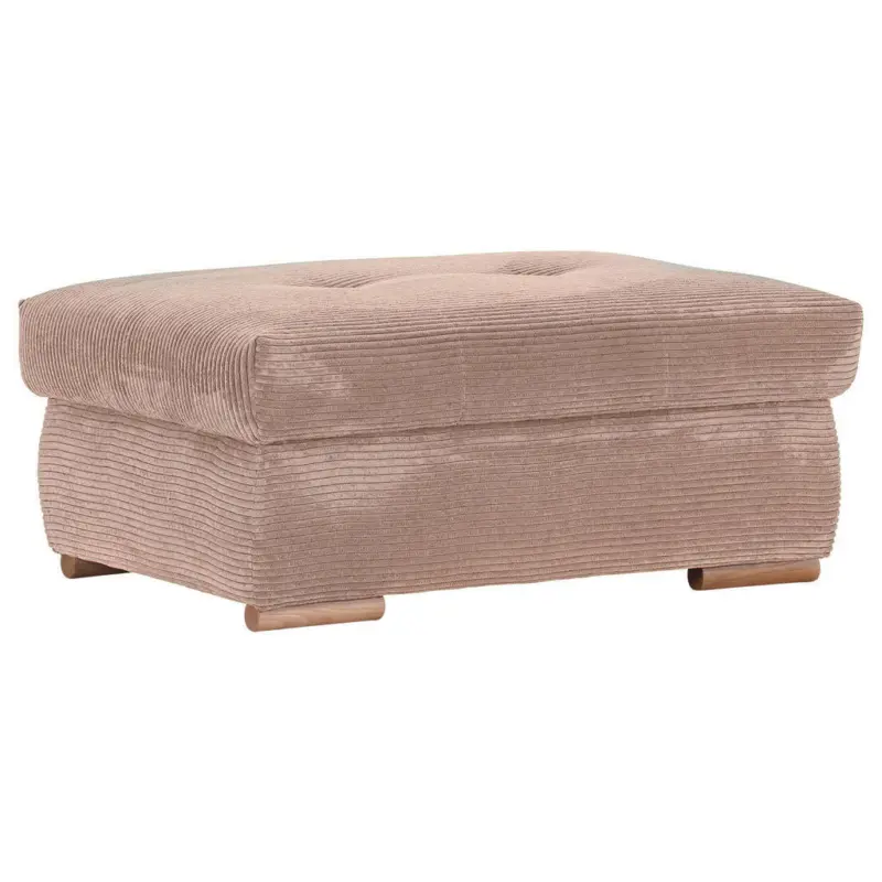 Hockerbank in Textil Altrosa