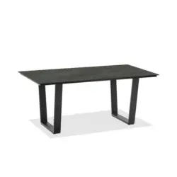 Gartentisch Kunststoff Anthrazit, Graphitfarben rechteckig