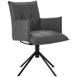 Armlehnstuhl Lederauswahl, Stoffauswahl, Sitzfl&auml;che 360&deg; drehbar Echtleder