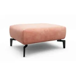 Hocker in Textil Rosa