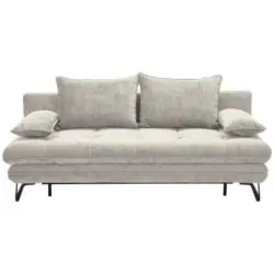 Schlafsofa Italia in Samt Creme