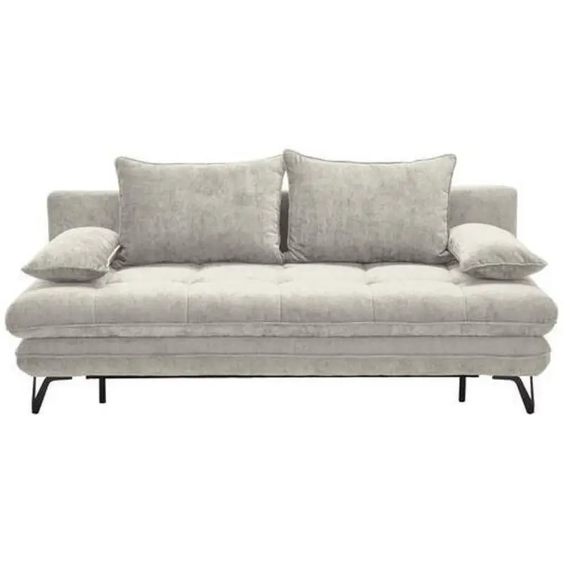 Schlafsofa Italia in Samt Creme