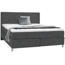 Boxspringbett 200/200 cm in Grau
