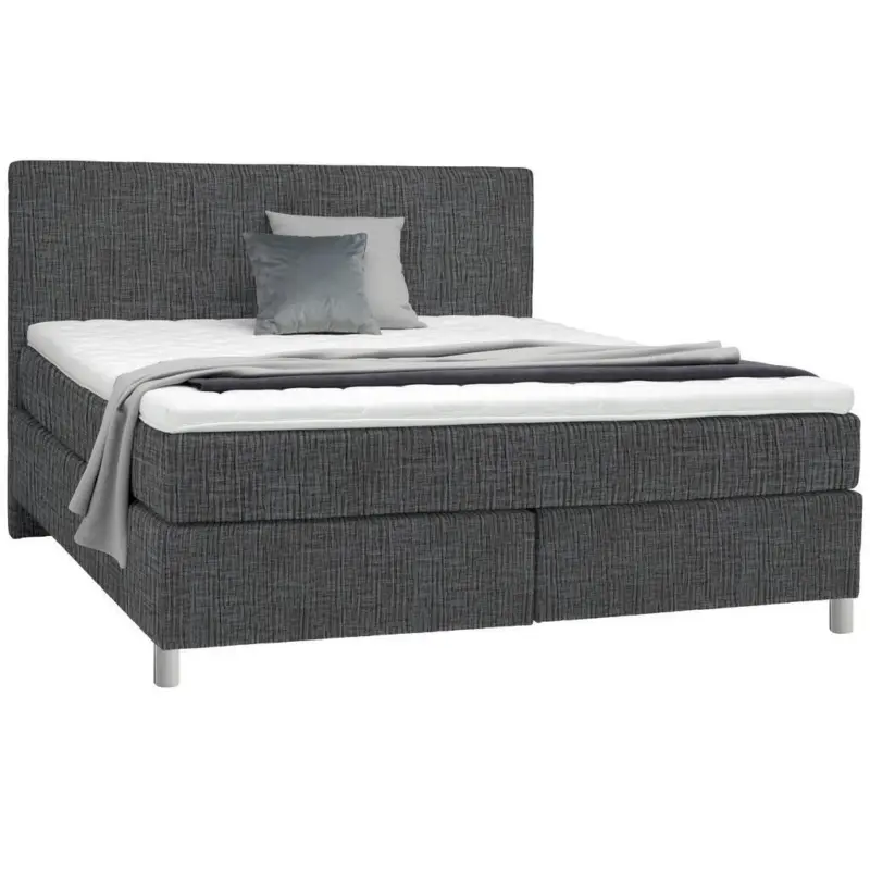 Boxspringbett 200/200 cm in Grau