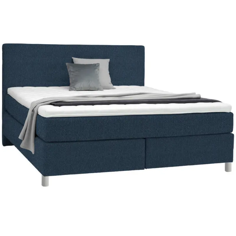 Boxspringbett 160/200 cm in Blau