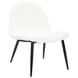 Sessel in Boucl&eacute; Schwarz, Beige