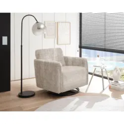 Sessel in Chenille Taupe