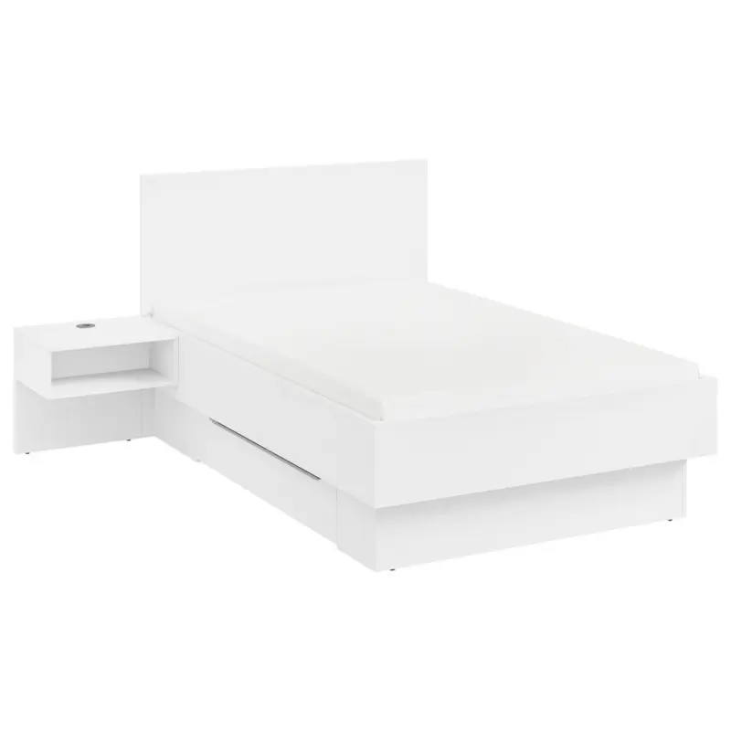 Bettanlage 120/200 cm in Wei&szlig;