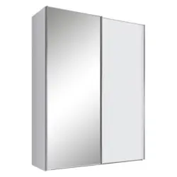 Schwebet&uuml;renschrank in Wei&szlig;