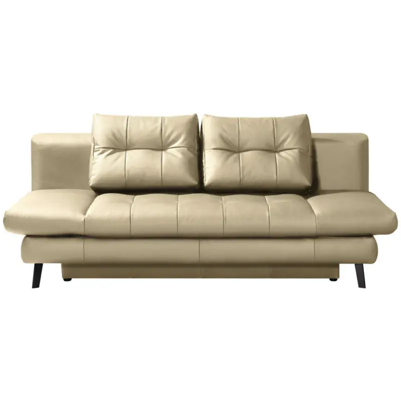 Schlafsofa Liane in Echtleder Schlammfarben