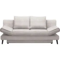 Schlafsofa in Webstoff Naturfarben