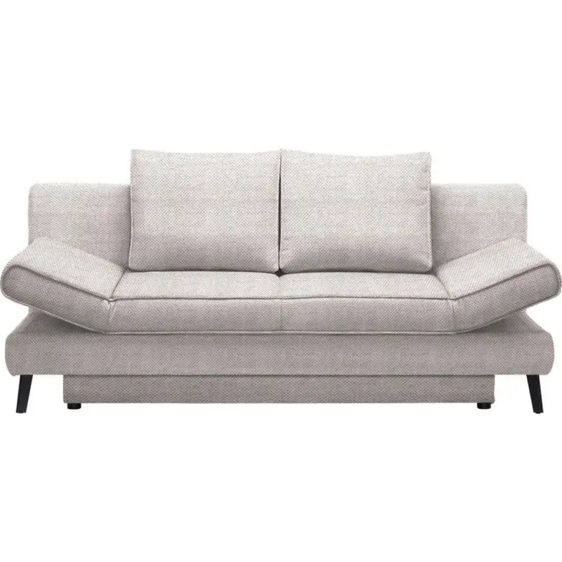 Schlafsofa in Webstoff Naturfarben