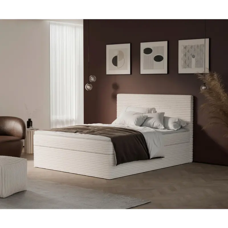Boxbett 160/200 cm in Creme