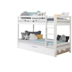 Etagenbett 90/200 cm Wei&szlig;