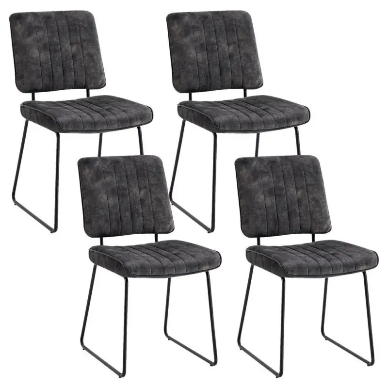 Stuhl-Set 2 St&uuml;ck Stoffauswahl Samt