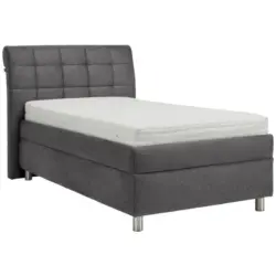 Polsterbett Matratze, Lattenrost Grau 100/200 cm