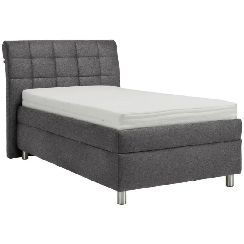 Polsterbett Matratze, Lattenrost Grau 100/200 cm