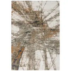 Webteppich 60/110 cm My Bologna Creme, Gr&uuml;n, Dunkelgrau