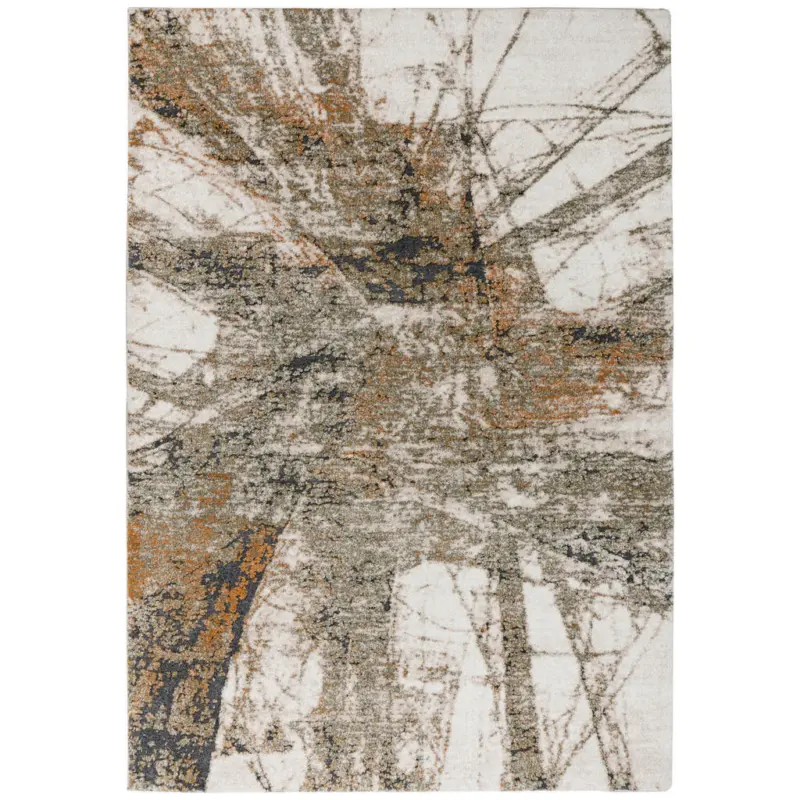 Webteppich 60/110 cm My Bologna Creme, Gr&uuml;n, Dunkelgrau