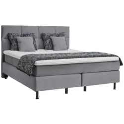 Boxspringbett 180/200 cm in Grau
