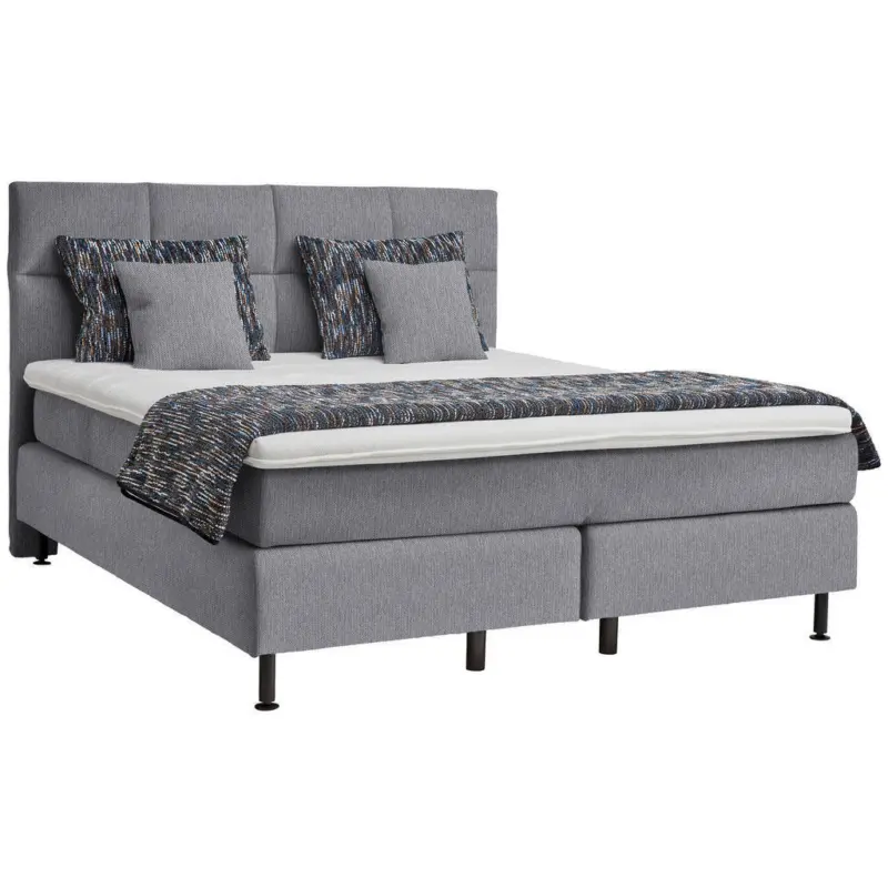 Boxspringbett 180/200 cm in Grau