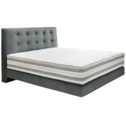 Boxspringbett 200/200 cm in Anthrazit