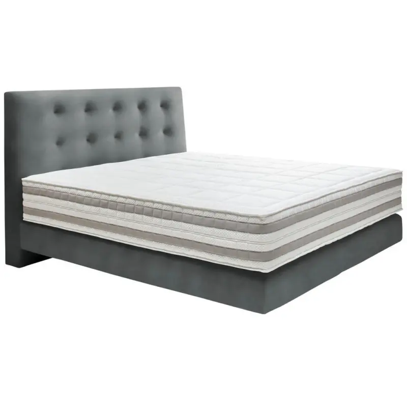 Boxspringbett 200/200 cm in Anthrazit