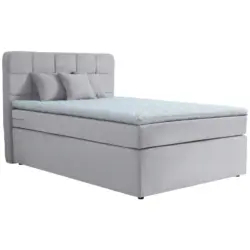 Boxspringbett 120/200 cm in Hellgrau