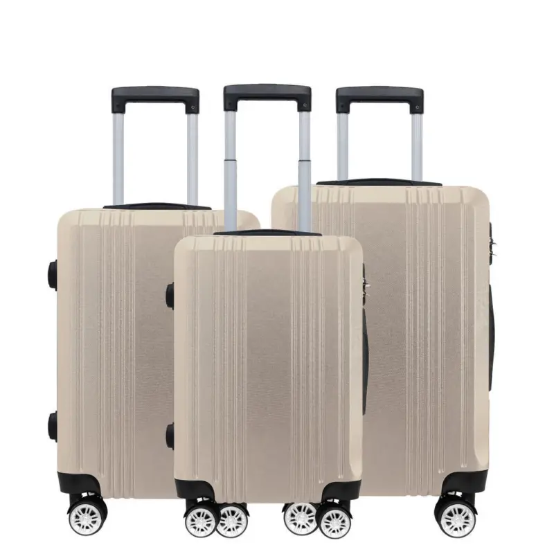 Reisekofferset Goldfarben 3-teilig